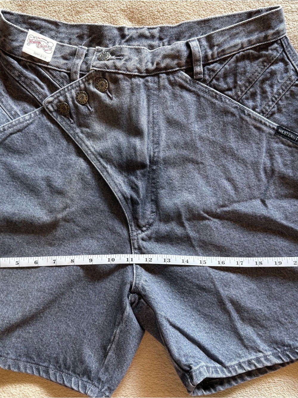 Vintage Gray Western Ethics Shorts